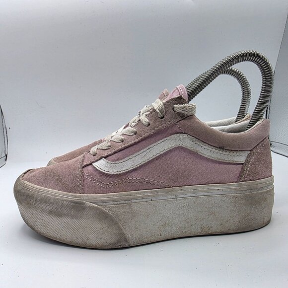 Vans Old Skool Stackform Keepsake Womens Size 5 Trainers Pink Shoes Casual - Picture 14 of 14